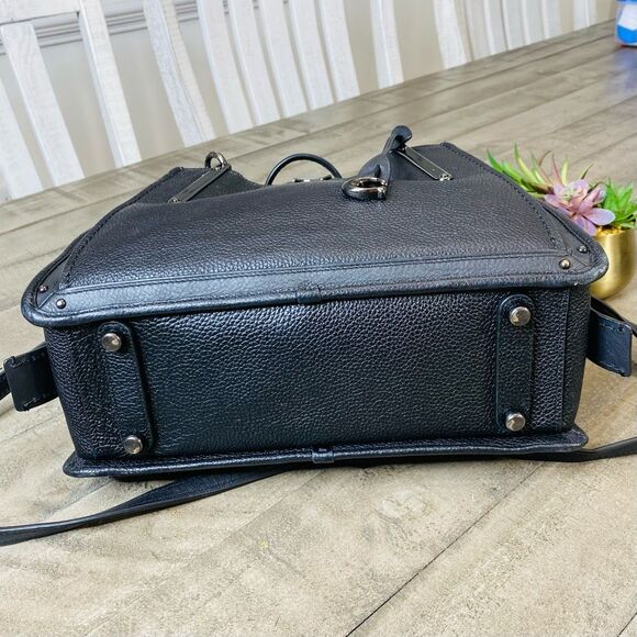 Coach 38551 Dreamer 27 Pabbled Leather Black Crossbody Bag - Picture 8 of 12